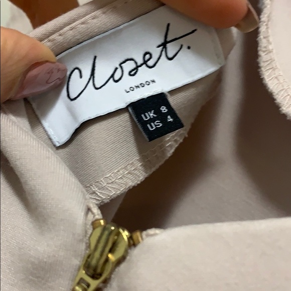 Nude-pink pencil dress - Picture 5 of 5